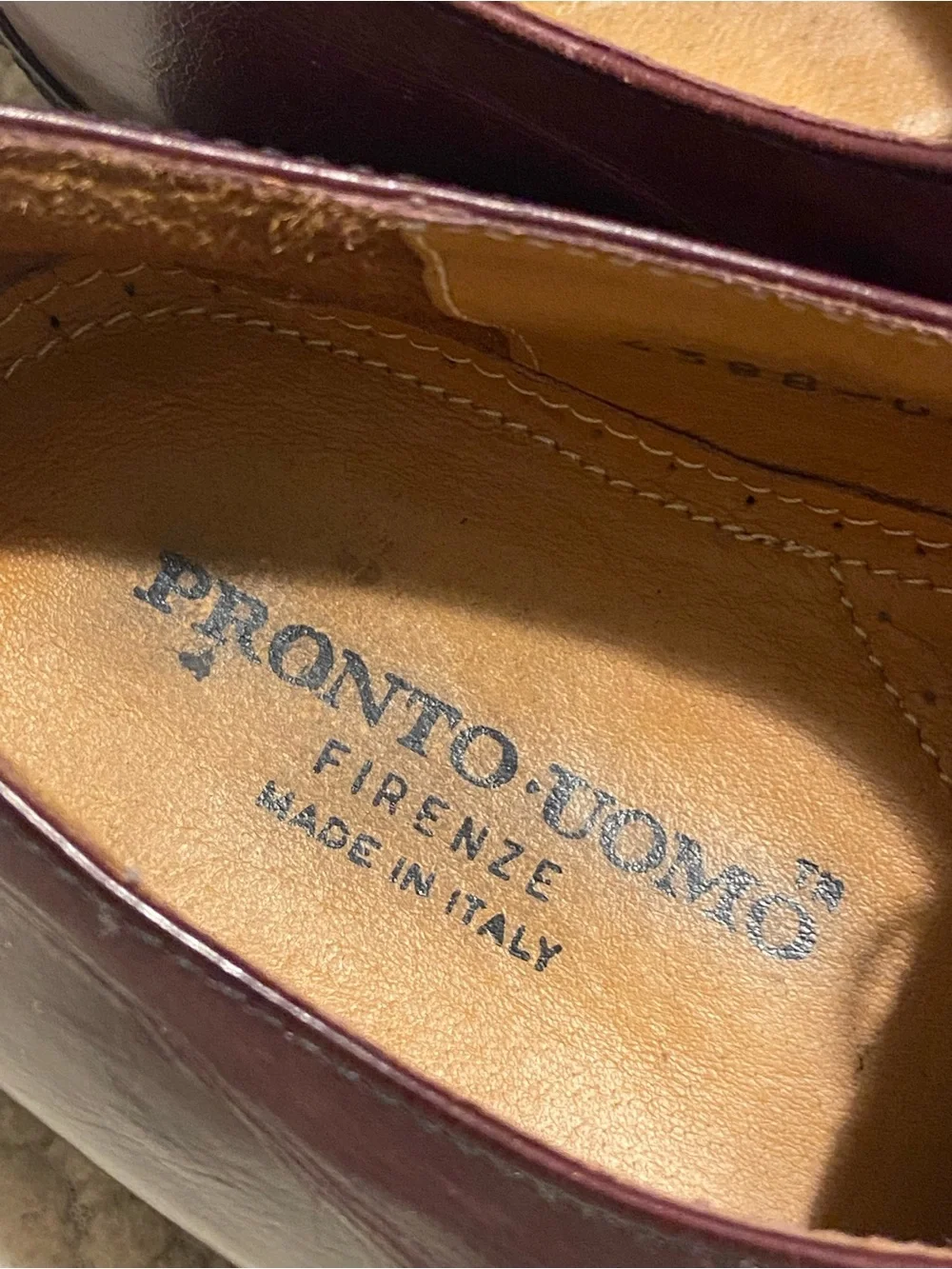 Pronto Uomo Firenze Cap-Toe Derby Oxford in brown leather/Italy Size 101/2